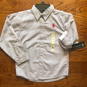 Boys long sleeve button down shirt